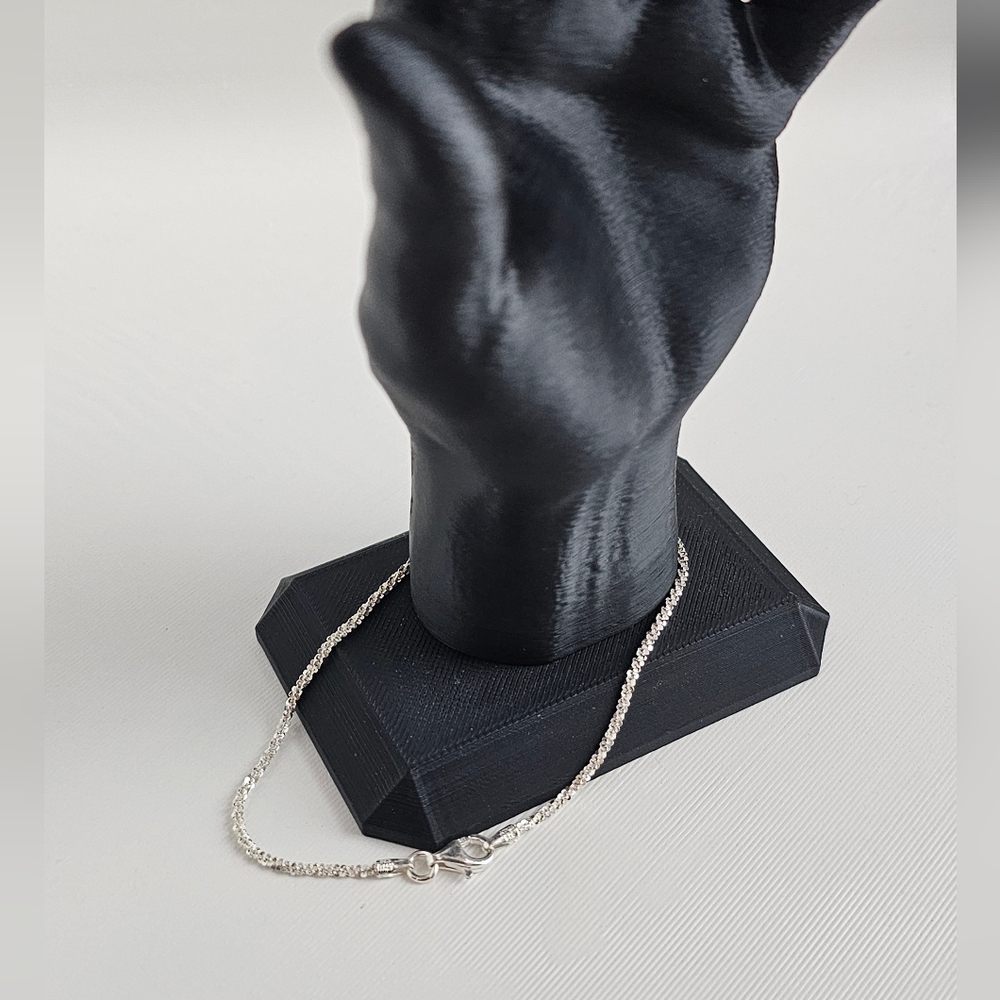 7.75 Inch Italian Sterling Silver Bracelet